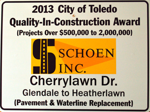 City of Toledo Construction Award